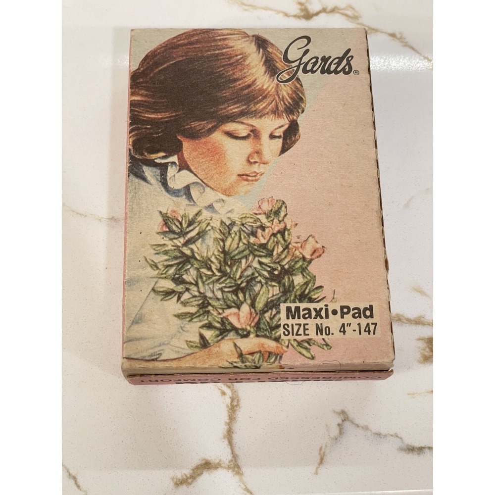 Vintage Gards Maxi Pad Sanitary Napkin 4"โ Vending Machine Original Box Prop